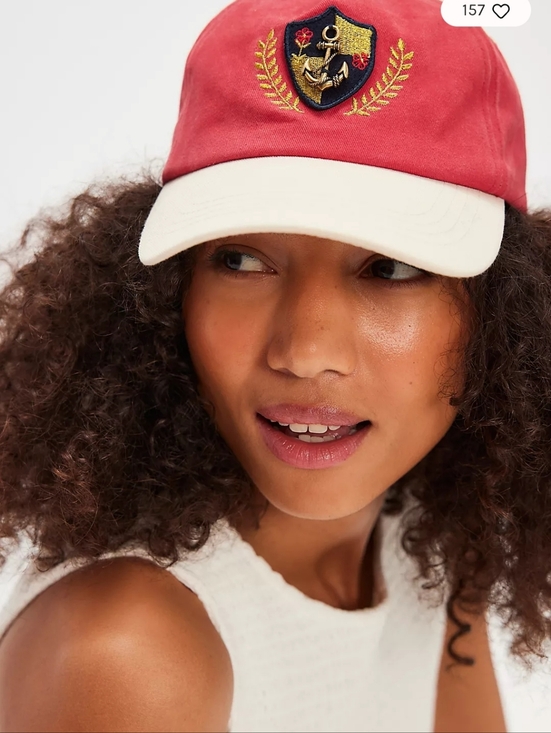 Free People Accessories - Free People Anchor Charmed Distressed Baseball Cap